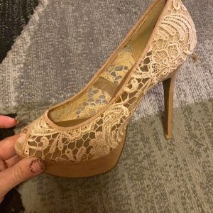 Cute open toed shoes.